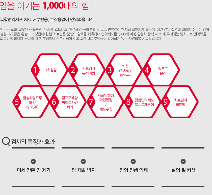 복합면역세포 치료